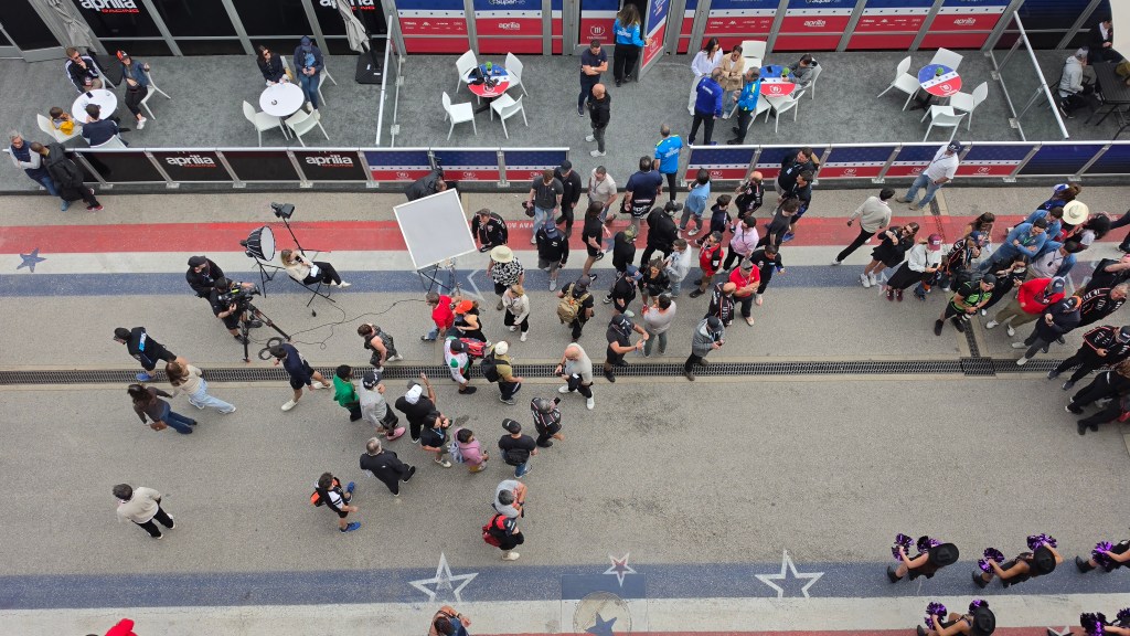 motogp paddock crowd